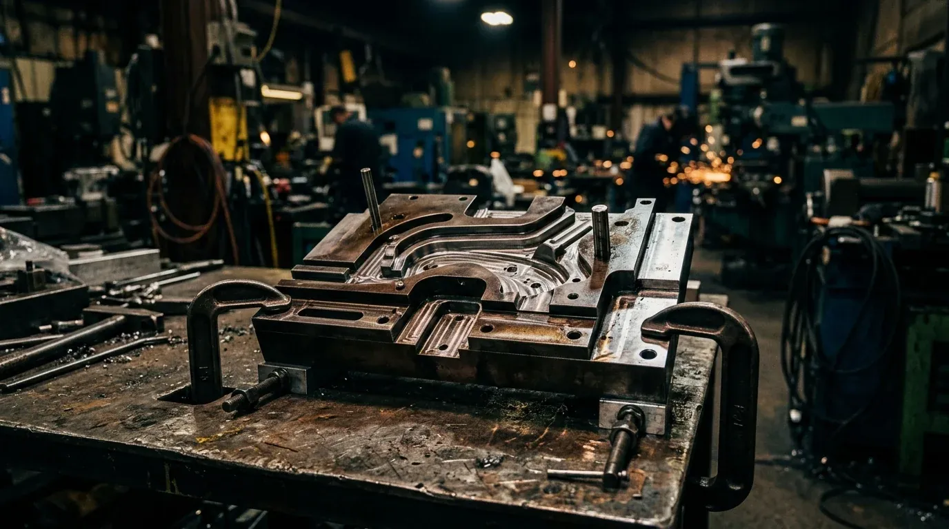 A jig machined to fit exactly one part