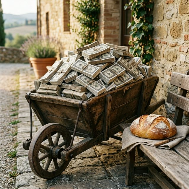 Wheelbarrows of cash for a loaf of bread