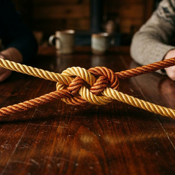 Two hands in a firm handshake