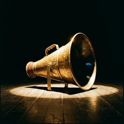 Vintage 1940s radio microphone with chrome grille